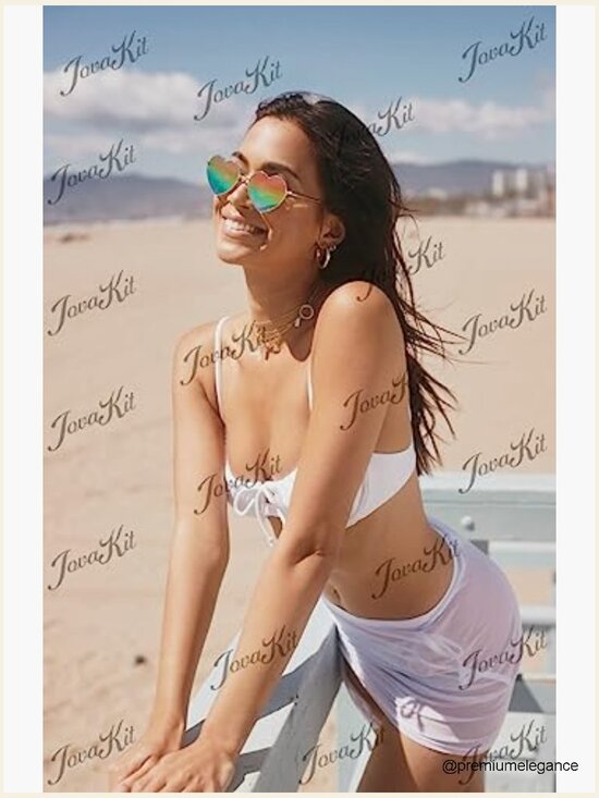 Heart Shaped Polarized Sunglasses Metal Frame UV400 Protection
